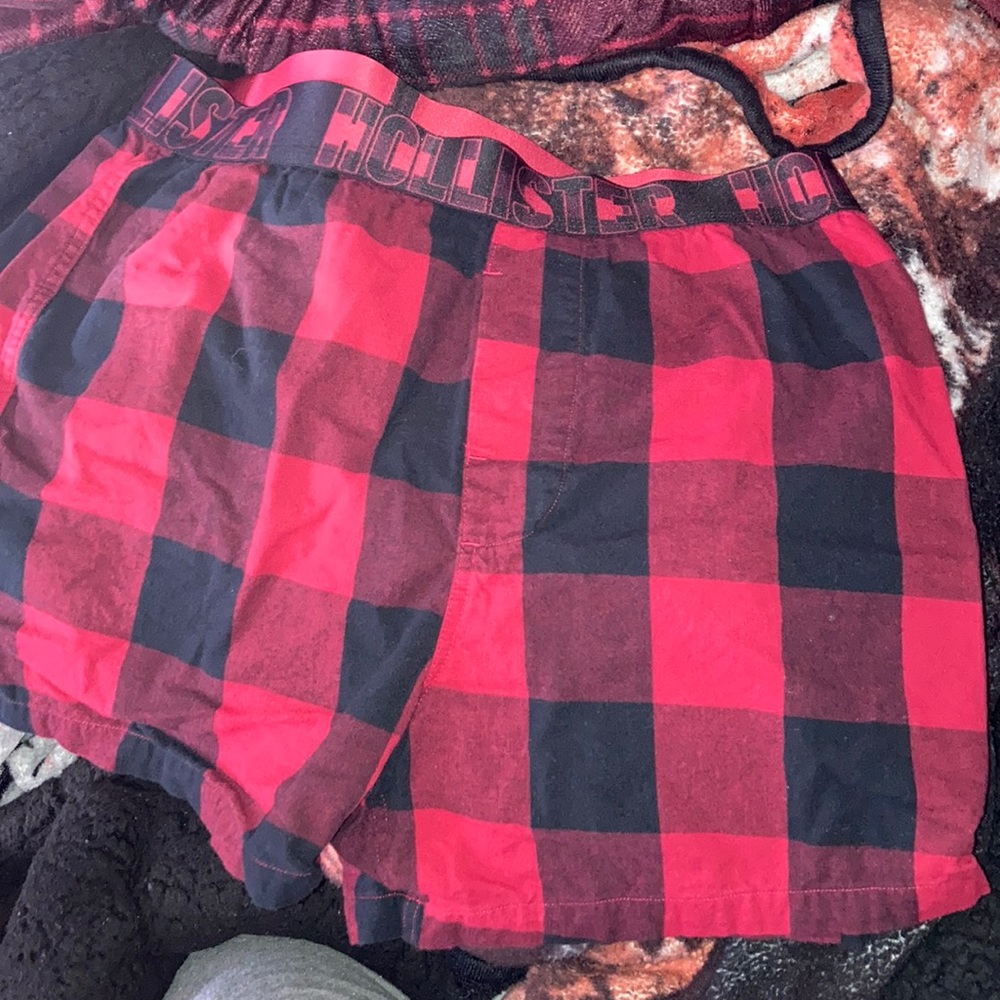 Hollister flannel boxer shorts